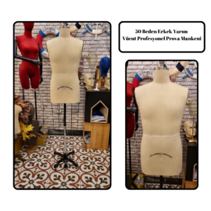 Erkek Yarım Vücut Profesyonel Prova Mankeni ile Kusursuz Kalıp ve Sunum