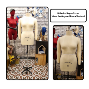 İthal Profesyonel Kollu Terzi Mankeni ile Kusursuz Provalar
