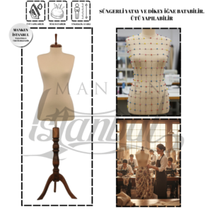 Süngerli Terzi Mankeni Prova Mankeni 34–46 Beden Arası ile Profesyonel Prova Deneyimi