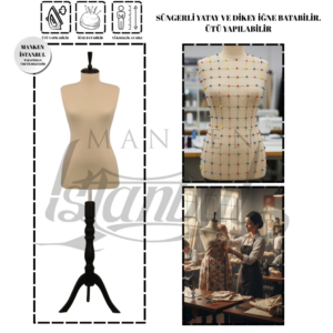 Süngerli Terzi Mankeni Prova Mankeni 34–46 Beden Arası ile Profesyonel Prova Deneyimi