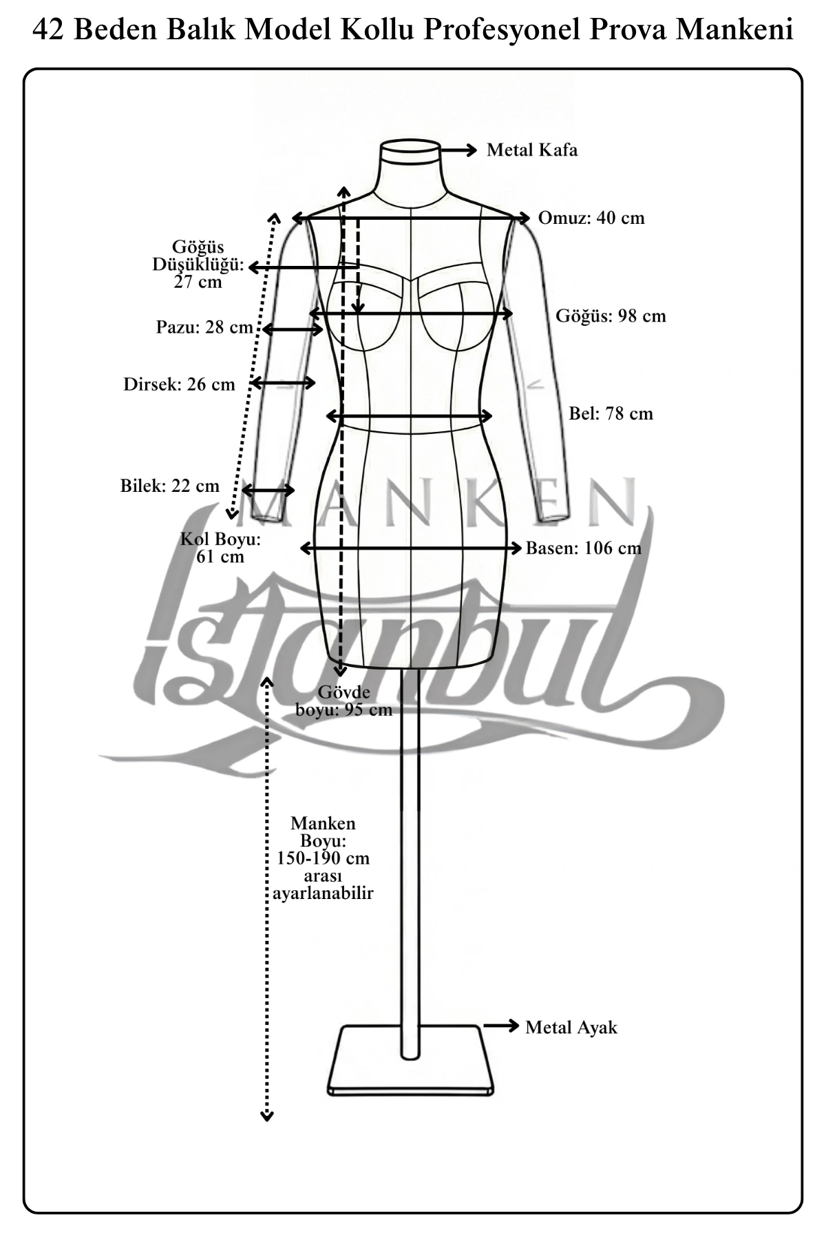 Bayan Profesyonel Kollu Terzi ve Prova Mankeni ile Kusursuz Kalıp ve Sunum 5 Bayan Profesyonel Kollu Terzi ve Prova Mankeni ile Kusursuz Kalıp ve Sunum - Görsel 5