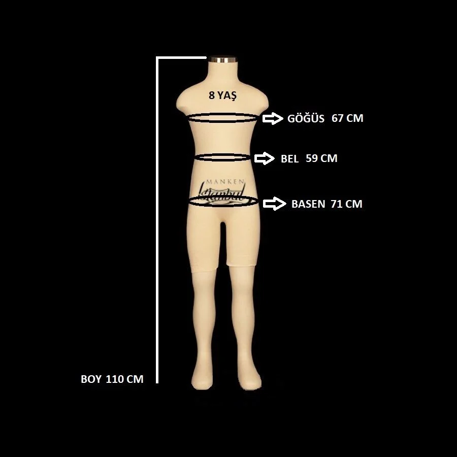 Atölye Tam Boy Profesyonel Ölçü Çocuk Prova Mankeni ile Kusursuz Çocuk Giyim Kalıpları 9 Atölye Tam Boy Profesyonel Ölçü Çocuk Prova Mankeni ile Kusursuz Çocuk Giyim Kalıpları