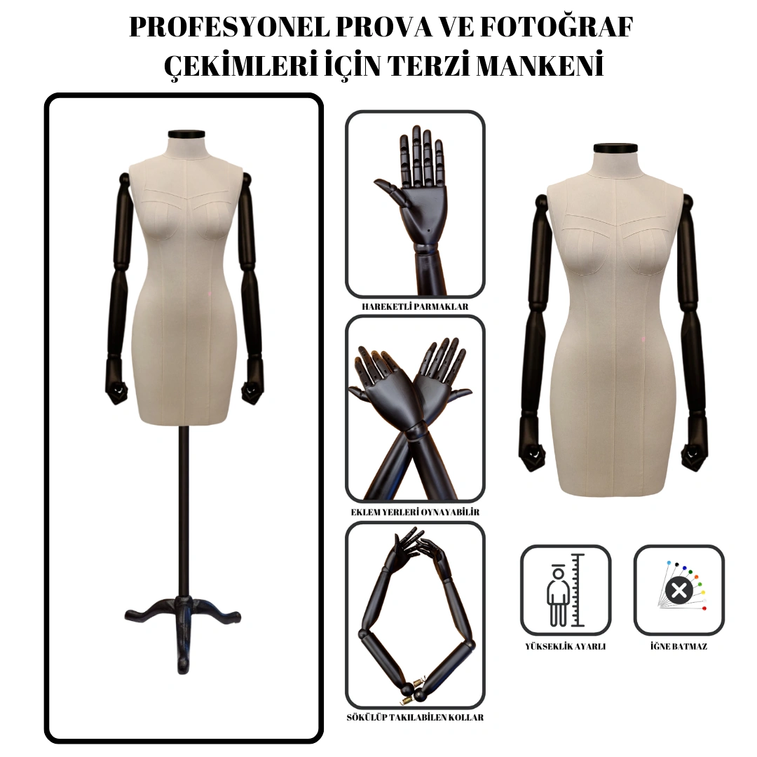 Profesyonel Fotoğraf Çekimi ve Prova Amaçlı Terzi Mankeni 1 Profesyonel Fotoğraf Çekimi ve Prova Amaçlı Terzi Mankeni