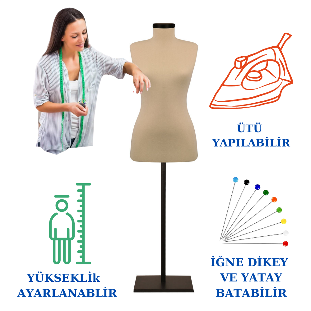 Süngerli Terzi Mankeni Prova Mankeni 34–46 Beden Arası ile Profesyonel Prova Deneyimi (Kopya) 2 Süngerli Terzi Mankeni Prova Mankeni 34–46 Beden Arası ile Profesyonel Prova Deneyimi