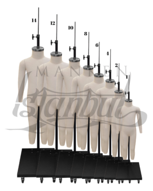 Profesyonel Çocuk Tam Boy Prova Mankeni ile Kusursuz Kalıp ve Fit Çalışmaları