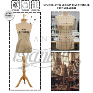 Süngerli Terzi Mankeni Prova Mankeni 34–46 Beden Arası ile Profesyonel Prova Deneyimi