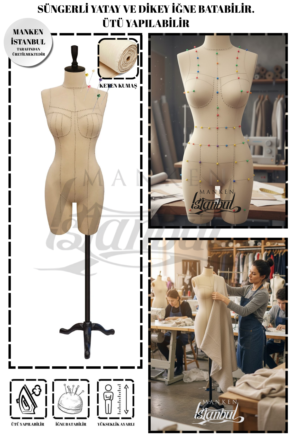 Terzi Mankeni Alırken Dikkat Edilmesi Gerekenler 1 Pantolon giyebilen terzi mankeni süngerli iğne batabilir - 4 Terzi Mankeni Alırken